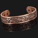 Ladies Pure Copper Magnetic Bracelet Women Copper Bangle Cuff Holistic Magnetic Band with 6 Strong Neodymium Magnets Adjustable Floral Pattern-PC (L: Wrist 19.5-22.5cm/7.6-8.75") - Buy Online on GoSupps.com