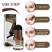Adjustable Waterproof Eyebrow Stamp Stencil Kit with 10 Styles - Long Lasting Professional Makeup Tools in Dark Brown - Buy Online on GoSupps.com