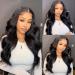 NewYou Body Wave Lace Front Wig 16 Inch 4x4 Lace Closure Pre Plucked Human Hair Wigs for Black Women 150% Density - Brazilian Virgin Human Hair Natural Color - Buy Online on GoSupps.com