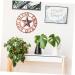 Cabilock Retro Wrought Iron Disc Wall Art Adornment Home Decoration God Bless Our Home Wall Decor Brown - Buy Online on GoSupps.com