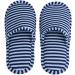 Keenso Reisen Foldable Slippers - Soft Cotton Portable Reusable Indoor Travel Slippers for Men - Non-Slip Blue Stripes for Hotel Plane & Home Use - Buy Online on GoSupps.com