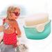 Sunscreen Applicator for Kids Sunblock Buddy Brush Set with Protective Caps Sun Lotion Applicator Sun Cream Brush (White)