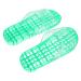 MAGICLULU 2 Pairs Slippers Quick Drying Shower Slippers Green Home Indoor Slippers Non Dorm Shoes Gym Foot Spa Soak Tub Shower Footware Massaging Travel Pvc Household Plastic Barrel 25x9.5cm 8x3pcs Greenx3pcs