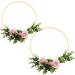 Sntieecr 12 Pack Bamboo Floral Hoop Rings for DIY Wedding Decor - 10 & 12 Inch Sizes - Ideal for Dream Catchers and Wall Hanging Crafts - Buy Online on GoSupps.com