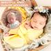 3-Piece Floral Baby Girl Headband Set | Elastic Hair Bands for Newborns & Toddlers - Buy Online on GoSupps.com