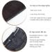 Faringoto Clip in Hair Extensions Wig Female Long Hair Straight V-Shaped Wavy Curls Traceless Hair Extensions (Curly brown black) - Buy Online on GoSupps.com