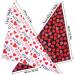 Maustlie Double-Sided Dog Bandana - Valentine's Day & Wedding Party Attire | L Red Smoking Bandana for Dogs - Buy Online on GoSupps.com