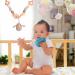 Wangjiangda Wooden & Crochet Stroller Chain - Cute Animal Stroller Toy with Bell for Baby Boys & Girls - Buy Online on GoSupps.com