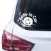 P004 | Baby in Car Sticker 14cm x 10cm Car Sticker Baby Sticker Car Sticker Vinyl Baby on Board (White)