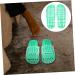 MAGICLULU 2 Pairs Slippers Quick Drying Shower Slippers Green Home Indoor Slippers Non Dorm Shoes Gym Foot Spa Soak Tub Shower Footware Massaging Travel Pvc Household Plastic Barrel 28x10.3cm 11x5pcs Greenx5pcs - Buy Online on GoSupps.com