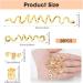 Spiral Dreadlocks Hair Beads Metal Hair Cuffs - Gold Hair Braid Rings for Men and Women - Hip Hop Party Music Festival Accessory - Buy Online on GoSupps.com