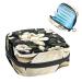 Storage bags for women's bandages menstrual cup for girls travel large capacity make-up women's bandages organizer white flower-Magnolia pattern color 4 4.7x6.6x6.6 in/12x17x17