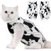 Avont Katzenbody after op recovery suit clothing modal recovery castration Spay weaning leakage protection suit for cats abdominal wounds or skin diseases-m milk cow milk cow m
