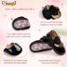 Sonsage Infant Baby Girls Bowknot Mary Jane Toddler Anti-Slip Princess Wedding Flats - Black, 0-6 Months - Buy Online on GoSupps.com