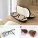 Ikee Design 2 in 1 Glasses and Contact Lens Case with Mirror - Dual Use Eyeglass and Contacts Case - Portable Travel Kit - Black - 6.3 x 2.8 x 2.4 - Eyeglasses & Contact Lens - Buy Online on GoSupps.com