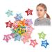 30 Pcs Star Shaped Metal Hair Clips Barrettes for Girls Non-silp Kids Mixed Color Cute Hair Accessories (star30pcs)