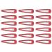 Zac's Alter Ego Set of 18 Grips/Hair Clips - School Colours Red
