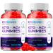 (2 Pack) Keto Ripped ACV Gummies - Advanced Formula Ripped Keto + ACV Gummies Apple Cider Vinegar Ripped ACV Gummies Dietary Supplement Reviews Extra Strength (120 Gummies)