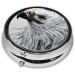 Portable 3 Compartment Round Pill Box Organizer | Eagleround Sketching Travel Pill Box | International Shipping Available - Buy Online on GoSupps.com