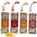Popping Instant Boba Pearls Bubble TeaTapioca Balls Vegan -Real Natural Juice- Flavor Party Kit Drink & Dessert Topping- Single Serve Travel Size-Office School Lunch Snacks Individual Packages-Mango Passion Fruit Pineapple Orange Pink Lemonade Watermelon