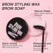  Obesntln Eyebrow wax gel eyebrow wax kit - Clear eyebrow wax and brush | Long-lasting waterproof eyebrow wax daily makeup eyebrow enhancer for - Buy Online on GoSupps.com