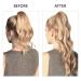 Runature 45cm Real Hair Ponytail Extensions - Blonde Highlights Remy Human Hair 80g - #16P24 Braid - Buy Online on GoSupps.com
