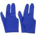 ZRM&E 3-Finger Billiard Gloves - Snooker Shooter Cue Pool Glove for Left/Right Hand - Blue - Buy Online on GoSupps.com