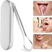 Healeved 2-Piece Stainless Steel Tongue Scrapers Set - Metal Tongue Cleaner with Storage Box for Adults - Buy Online on GoSupps.com