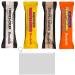 Nutritional Protein Bars Bundle with Barebells Low Sugar High Protein Variety Pack 55g Each Soft and Crunchy Chocolate Snack Including 1 x Wishesla Effortles Zip Bag