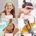Spa Terry Cloth Headband Set for Women - Pink & Light Green | Bubble Skincare Headband with Face Wash Wristbands| Soft & Puffy Makeup Headband - Great Gift Idea - Buy Online on GoSupps.com