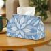Tissue Box Cover Tissue Box Holder Overlapping White Petals Print Tissue Holder Travel Tissue Packs Facial Paper Holder Decorative Holder - Buy Online on GoSupps.com