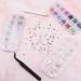Flat Glitter Stones for Nails | Tikplus Rhinestones Nail Crystals with Dotting Pen & Tweezers for DIY Nail Art - Buy Online on GoSupps.com