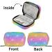 Pfrewn 7-Day Rainbow Axolotl Pill Organizer Case - Portable Travel Pill Box & Zipper Pouch for Vitamins & Supplements - Buy Online on GoSupps.com