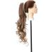 S-noilite Curly Wavy Ponytail Extension | Clip in Synthetic Hairpiece 24 155g | Light Brown & Ash Blonde - Buy Online on GoSupps.com