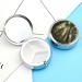 Round Pill Box - Forest Nature Print 3 Compartment Decorative Metal Organizer - Portable Pocket Medicine Case - Buy Online on GoSupps.com