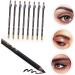 PLAFOPE 16 Pcs Pencil Sharpener Eyebrow Pencil Beauty Eyebrow Pen Eyebrow Pen Pencil Black Wooden - Buy Online on GoSupps.com