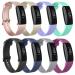 [8 Pack] Silicone Bands Compatible with Fitbit Inspire 2 & Fitbit Inspire HR & Fitbit Inspire & Fitbit Ace 2, Replacement Sport Adjustable Soft Wristbands Accessories for Women Men (8 Pack B, Small) Rose gold/Champagne gol…