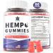 HempTotally Hemp Gummies 200mg High Potency Vegan Hemp Oil with Omega 3 6 9 Vitamin A E & B1 Zero Sugar 60 Gummies 30 Servings