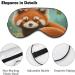 Soft Blackout Eye Mask - Adjustable Red Panda Sleep Mask for Women | Travel Comfort & Easter Gifts - Buy Online on GoSupps.com