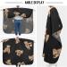 Waterproof Barber Cape - Brown Bear Design Cheetah Haircut Bib for Men & Women | Ideal Hair Cutting Cape for Professionals - Buy Online on GoSupps.com