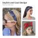Colmeguna 2 Pack Red and Blue Elastic Bandana Headband for Women and Girls - Retro Paisley Print Rabbit Ear Turban Headwrap - Buy Online on GoSupps.com