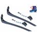 Alemon 2 Pieces Replacements Inline Roller Skating Shoes Energy Strap with Screws Nuts Skates Buckles Accessory,3 Colors Black Blue Pink Black Strap