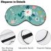 LynaRei Cute Colorful Flower Sleep Mask - Adjustable Super-Smooth Eye Mask for Men & Women - Travel and Nap Style-5 - Buy Online on GoSupps.com