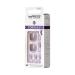KISS imPRESS No Glue Pedi Press-On Toenails - Light Purple Lilac Glitter Squoval Shape | 24 Nails + Accessories - Buy Online on GoSupps.com