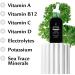 Chlorophyll Water Drops - Liquid Chlorophyll Drops (12 000mg) for Natural Detox Immune and Energy Support with Antioxidants Electrolytes Potassium Sea Trace Minerals & Vitamins A B12 C & D3 - Buy Online on GoSupps.com