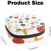 Starfish Seashell Pattern Sanitary Napkin Storage Bag for Menstrual Cup - Zipper Pouch for Women & Teens - Buy Online on GoSupps.com
