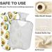 Shop Naanle 2L Flower Avocado Hot Water Bottle with Cover - Large Heat & Cold Therapy for Pain Relief Bed Warmer & Hand Feet Warmer - International Shipping - Buy Online on GoSupps.com
