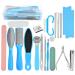 Founded set 20 in 1 professional pedicure foot care set stainless steel footfish hornet remover aid hornhaut tumor for foot care cornhauting foot care set