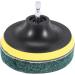 qazaa 11Pcs Power Scrubber Brush Set Polishing Pad for Drill Powered Brush Tile Scrubber Scouring Pads Cleaning Tool - Buy Online on GoSupps.com