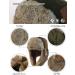 Comhats Winter Bomber Hat for Men - Real Fur Ushanka 67191_black - Size Large - Buy Online on GoSupps.com